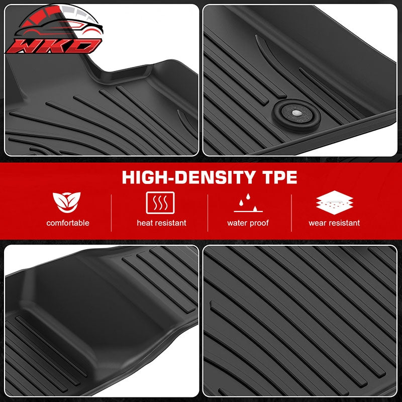 Fits 18-26 Alfa Romeo Stelvio Anti-Slip Floor Mats All Weather TPE Carpets 3PCS