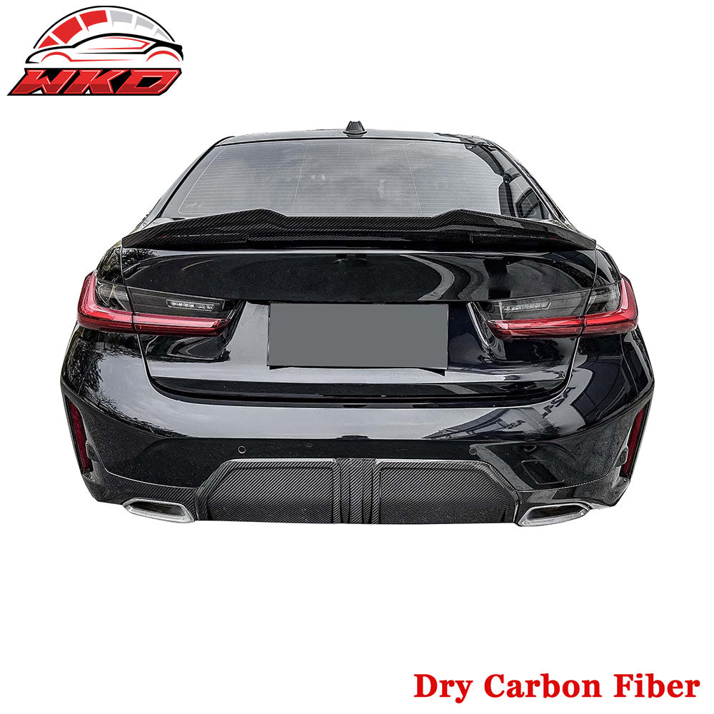 Dry Carbon Fiber Fits 23-26 BMW 3 Series G20 LCI OE Style Antenna Cover Trim