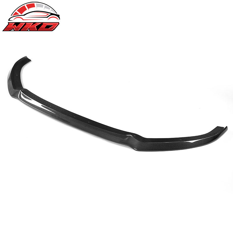 Fits 17-18 Audi A3 S-Line S3 Hatchback Front Bumper Lip - Matte Carbon Fiber