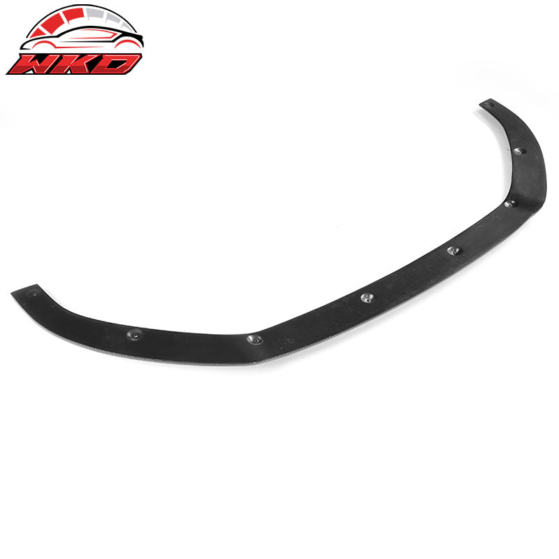 Fits 17-18 Audi A3 S-Line S3 Hatchback Front Bumper Lip - Matte Carbon Fiber