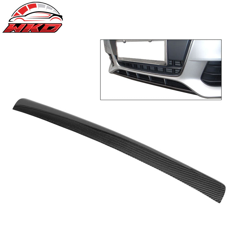 Fits 09-12 Audi A4 B8 OE Style Front Bumper Lip Carbon Fiber