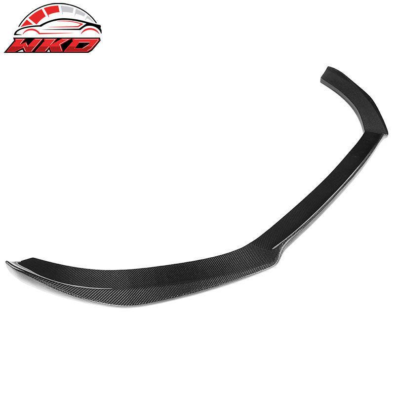 Fits 09-12 Audi A4 B8 Sedan STK Style Front Bumper Lip Spoiler Carbon Fiber CF
