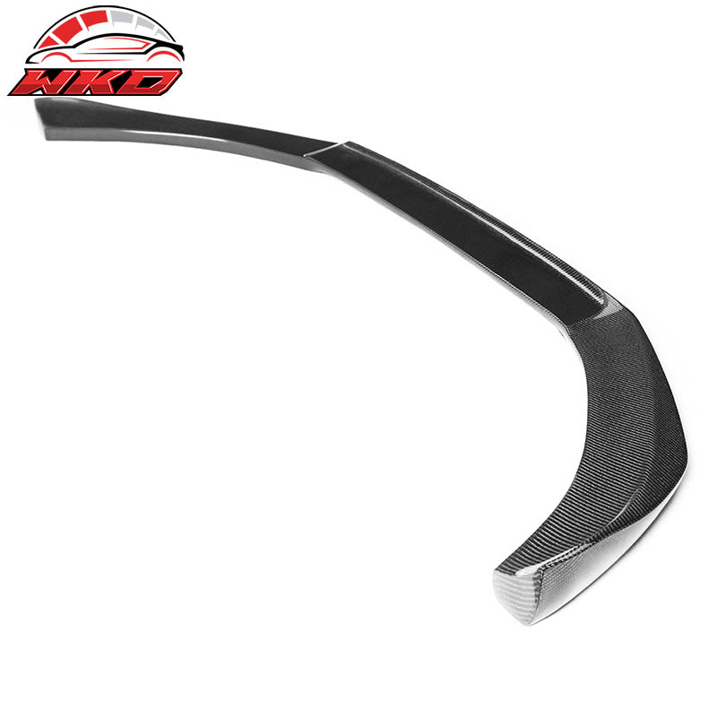 Fits 09-12 Audi A4 B8 Sedan STK Style Front Bumper Lip Spoiler Carbon Fiber CF