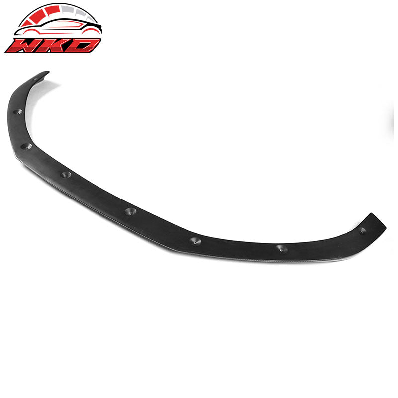 Fits 17-19 Audi A4 B9 Sedan JC Style Front Bumper Lip - Matte Carbon Fiber