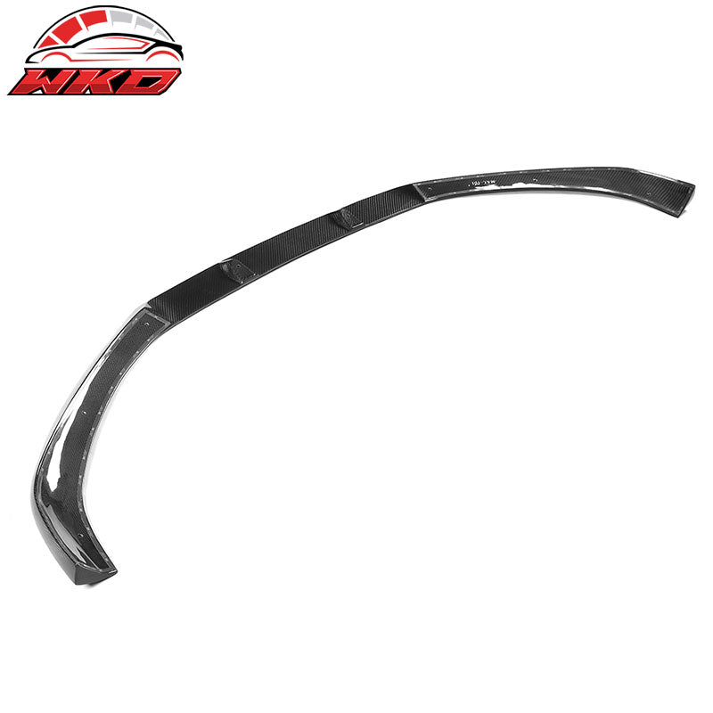 Fits 17-19 Audi A4 B9 Carbon Fiber Front Bumper Lip Spoiler