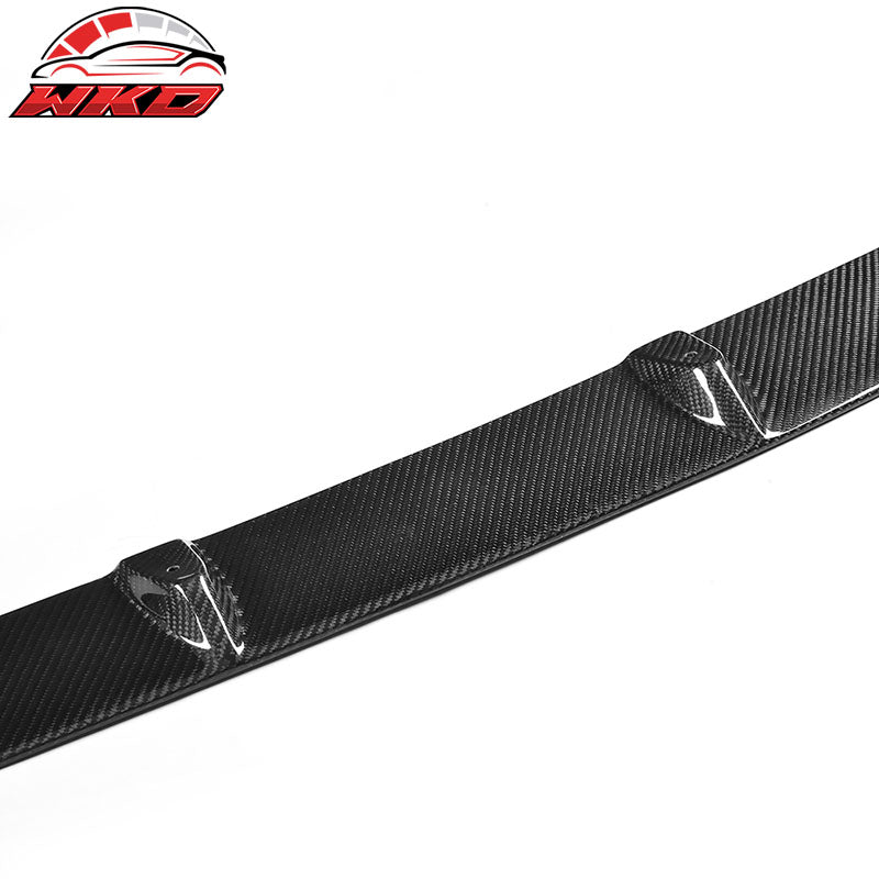 Fits 17-19 Audi A4 B9 Carbon Fiber Front Bumper Lip Spoiler
