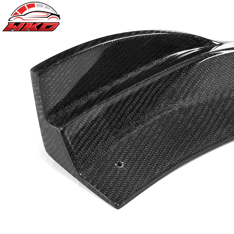 Fits 17-19 Audi A4 S4 B9 Sedan JC Style 3PCS Front Bumper Lip Carbon Fiber CF