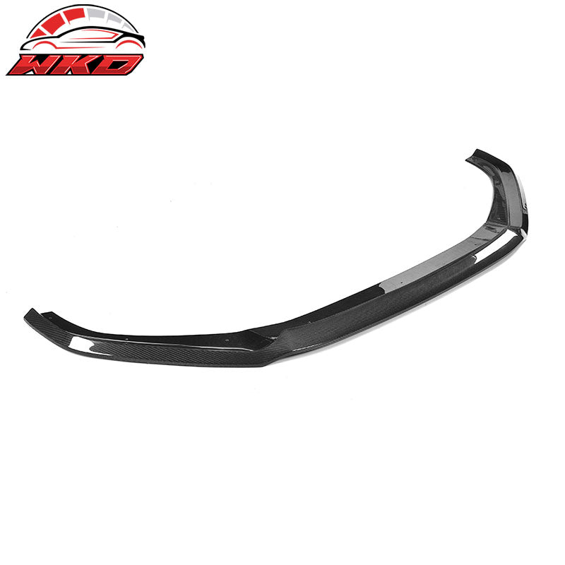 Fits 17-19 Audi A4 B9 Carbon Fiber Front Bumper Lip Spoiler