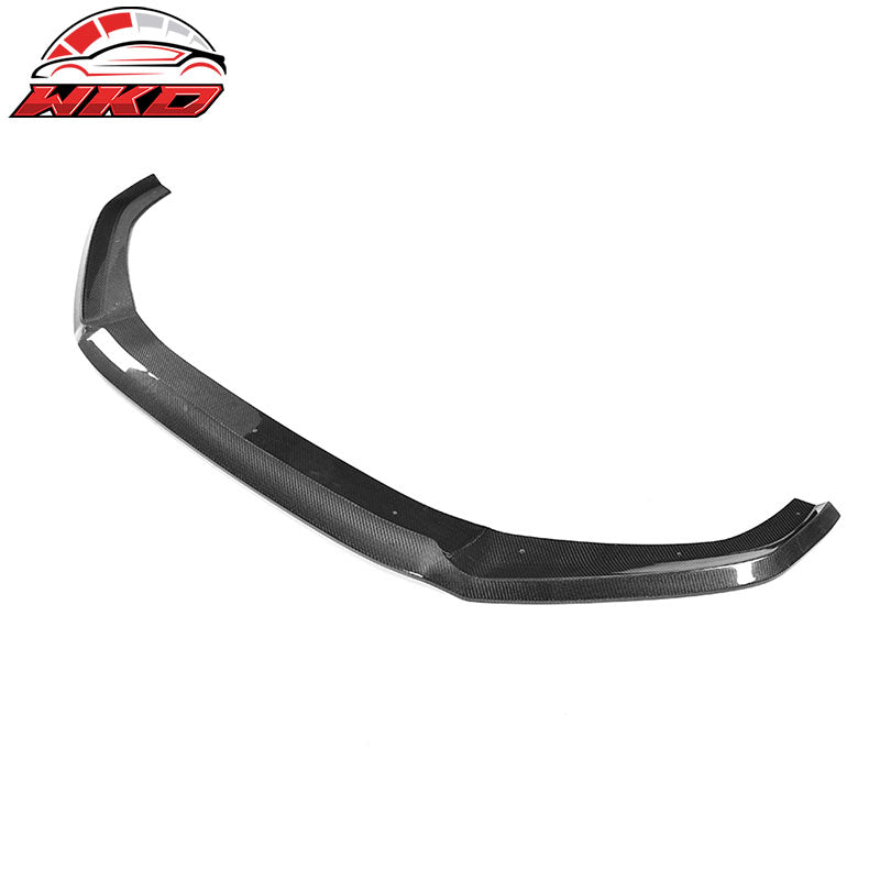 Fits 17-19 Audi A4 B9 Carbon Fiber Front Bumper Lip Spoiler