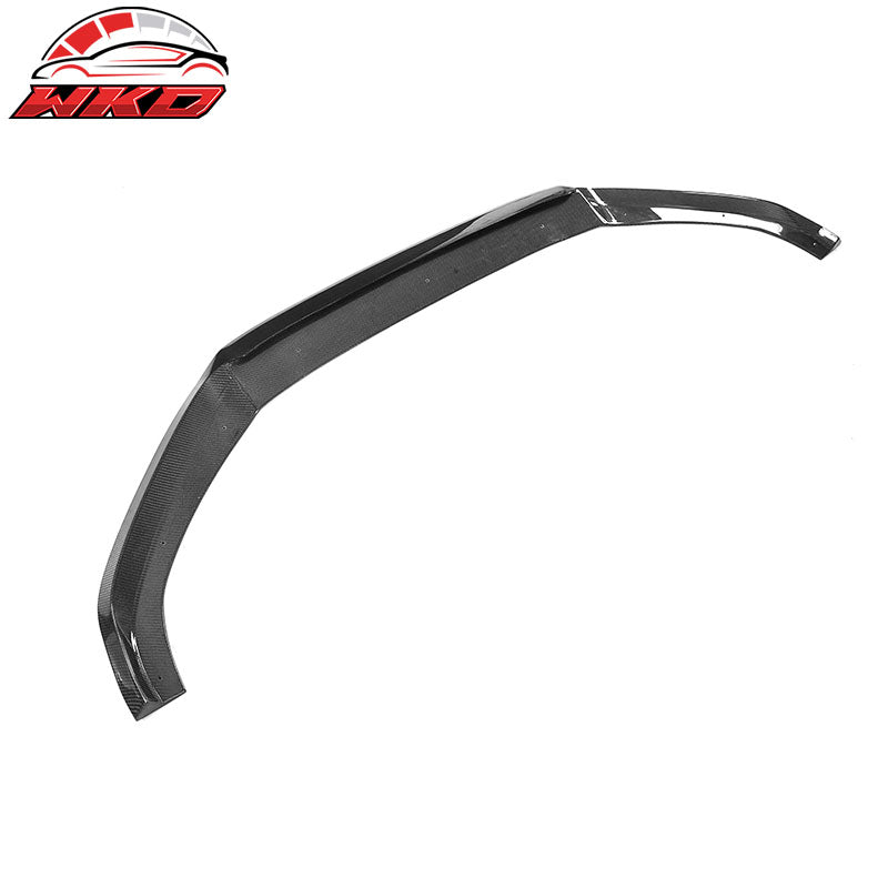 Fits 17-19 Audi A4 B9 Carbon Fiber Front Bumper Lip Spoiler