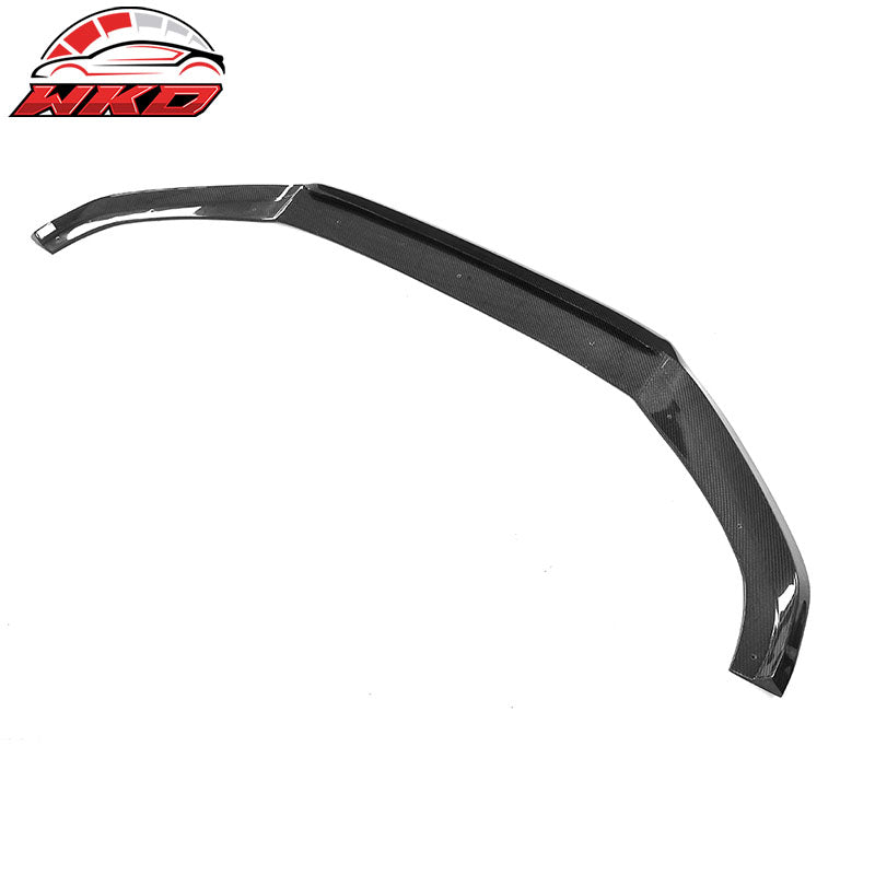 Fits 17-19 Audi A4 B9 Carbon Fiber Front Bumper Lip Spoiler