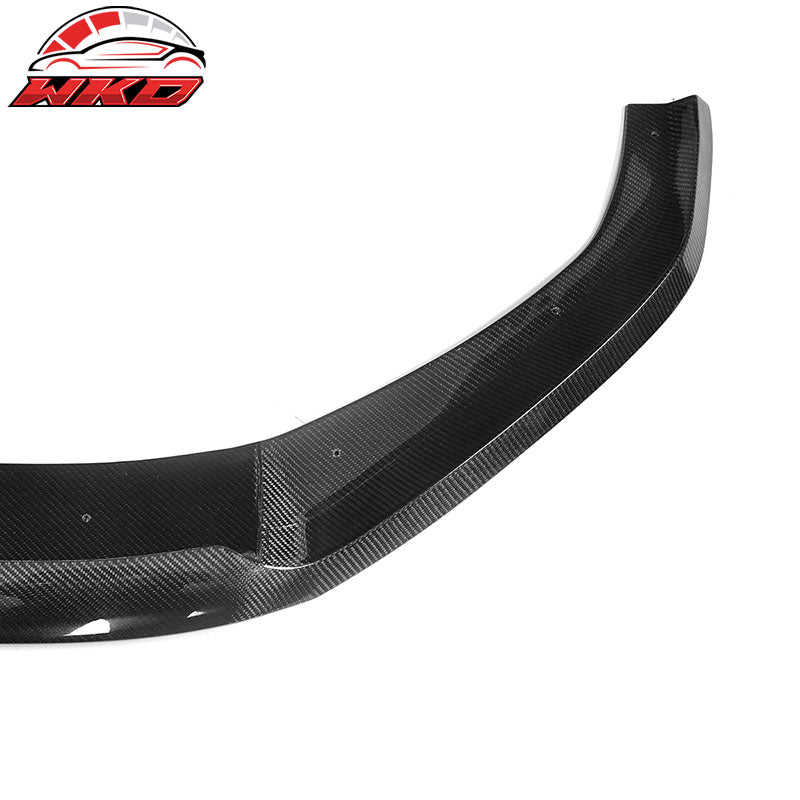Fits 17-19 Audi A4 B9 Carbon Fiber Front Bumper Lip Spoiler