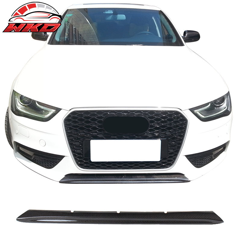 Wholesale 13-16 Audi A4 B8 OE Style Front Bumper Trims Center Lip Matte Carbon Fiber - Wikond Auto