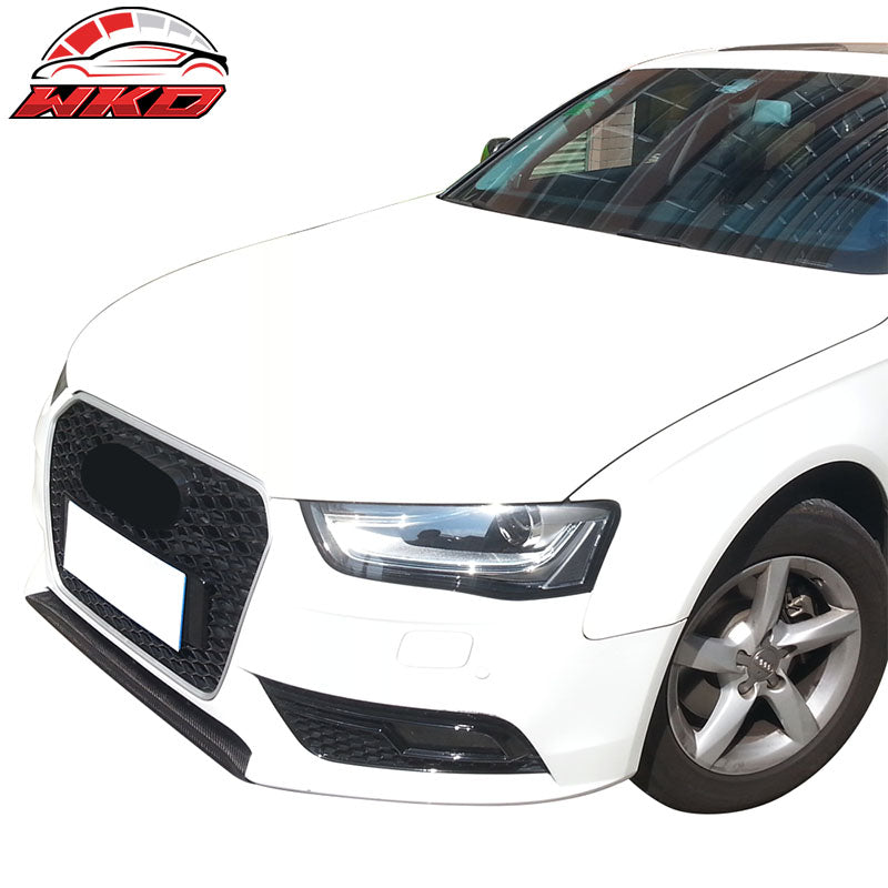 Wholesale 13-16 Audi A4 B8 OE Style Front Bumper Trims Center Lip Matte Carbon Fiber - Wikond Auto