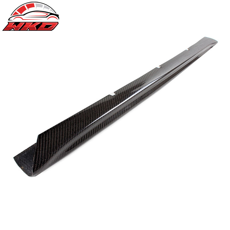 Fits 13-16 Audi A4 B8 OE Style Carbon Fiber Front Bumper Chin Lip