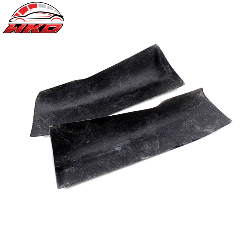 Fits 13-16 Audi A4 B9 R Style 2PCS Rear Bumper Side Aprons Matte Carbon Fiber