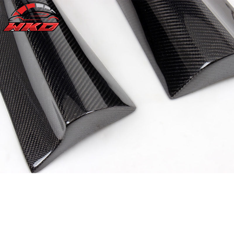 Fits 13-16 Audi A4 B9 Aprons Carbon Fiber Rear Diffuser Canards