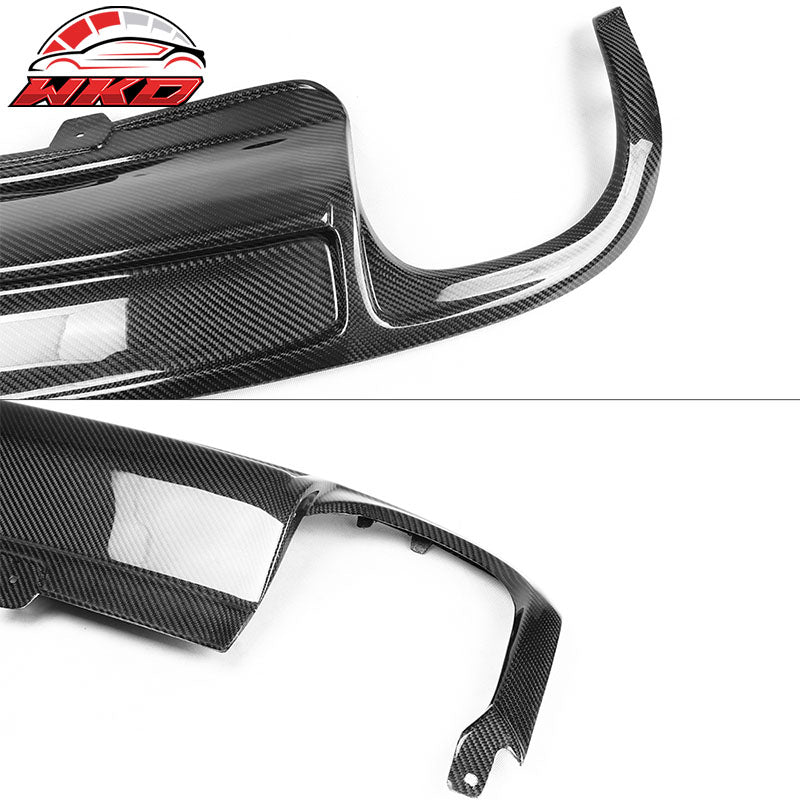 Wholesale 09-12 Audi A4 B8 Sedan S4 Style Matte Carbon Fiber Rear Bumper Lip Diffuser - Wikond Auto
