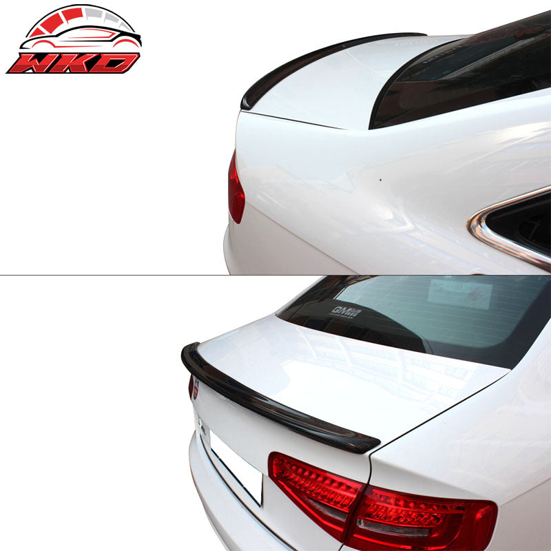 Fits 09-16 Audi A4 B8 Sedan OE Style Trunk Spoiler Wing - Matte Carbon Fiber
