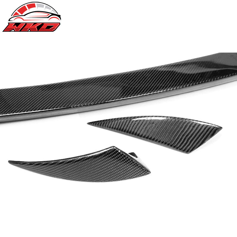 Fits 09-16 Audi A4 B8 Sedan 4-Door ABT Style 3PCS Trunk Spoiler Carbon Fiber CF