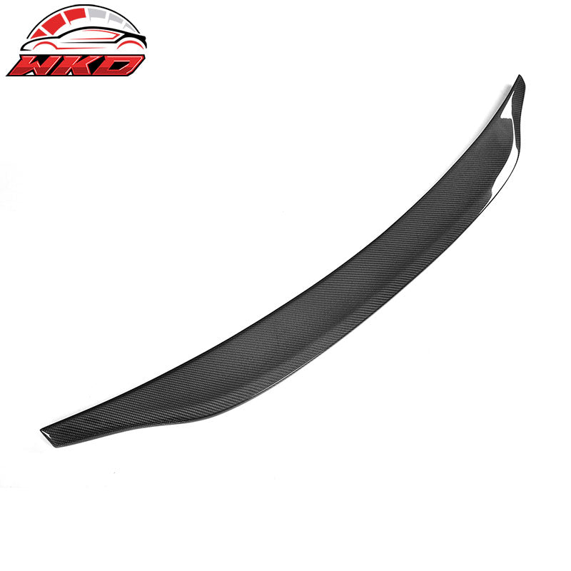 Fits 17-25 Audi A4 & Quattro S4 B9 CA Style Trunk Spoiler Matte Carbon Fiber