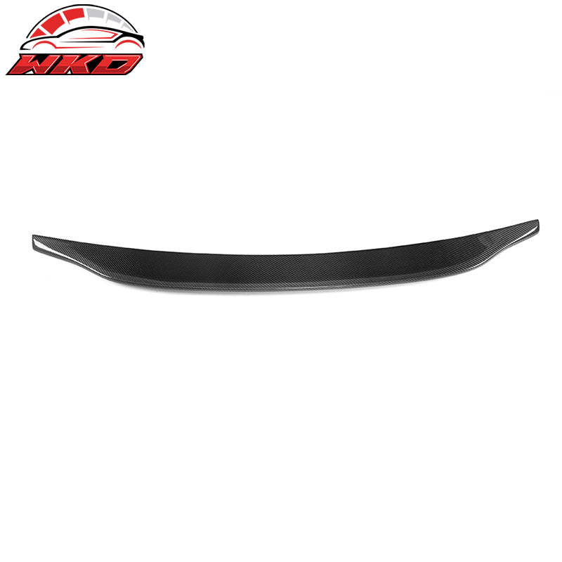 Fits 17-25 Audi A4 & Quattro S4 B9 CA Style Trunk Spoiler Matte Carbon Fiber