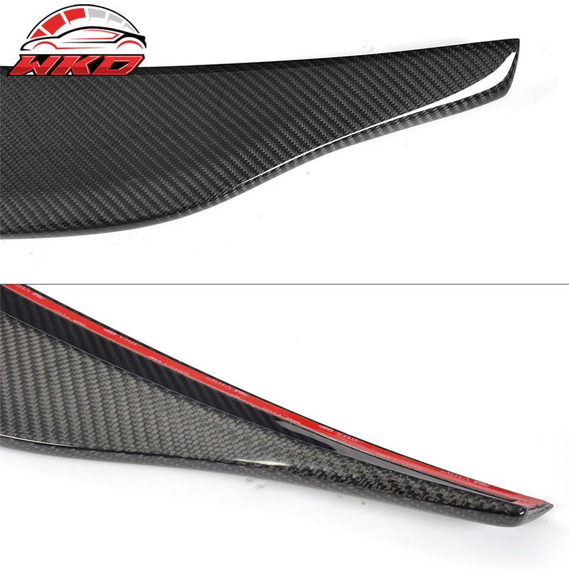 Fits 17-25 Audi A4 & Quattro S4 B9 CA Style Trunk Spoiler Matte Carbon Fiber