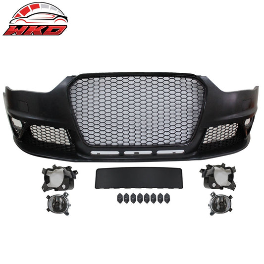 Wholesale 13-16 Audi A4 S4 RS4 Style Front Bumper Conversion No PDC Unpainted Grille