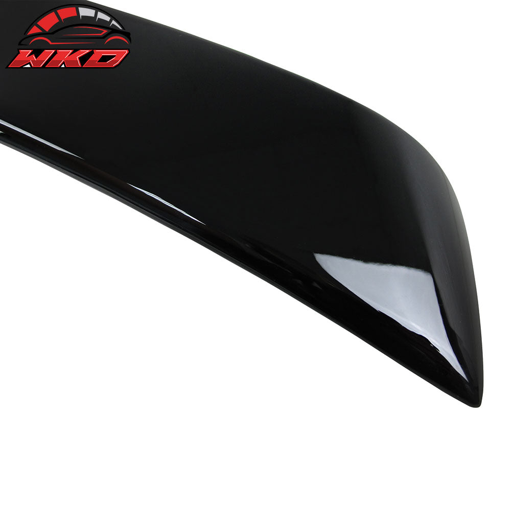 Fits 02-05 Audi A4 B6 Sedan ABT Style Rear Trunk Spoiler Lip Painted #LY9B Black