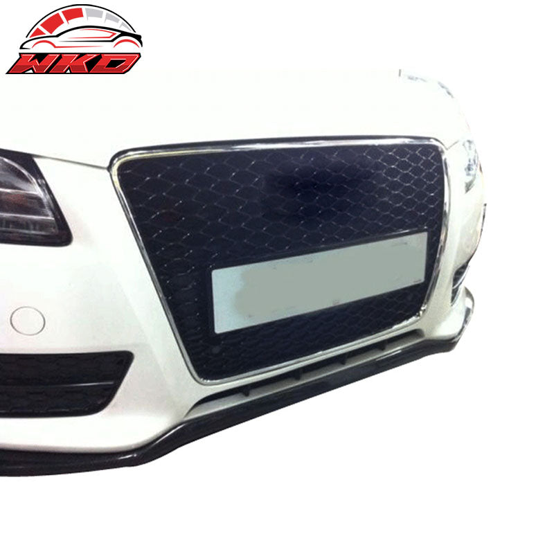Fits 14-16 Audi A5 Quattro P Style Front Bumper Lip Spoiler - Matte Carbon Fiber