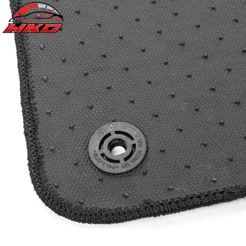 Fit 18-24 Audi A5 RS5 S5 Sportback Nylon Floor Mat Liner Black Front Rear Carpet