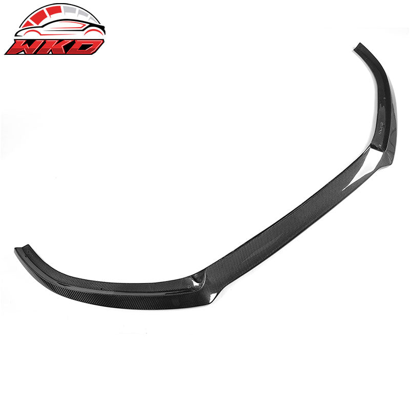 Fits 16-18 Audi A6 S6 S Line Sedan JC Style Front Bumper Lip Matte Carbon Fiber