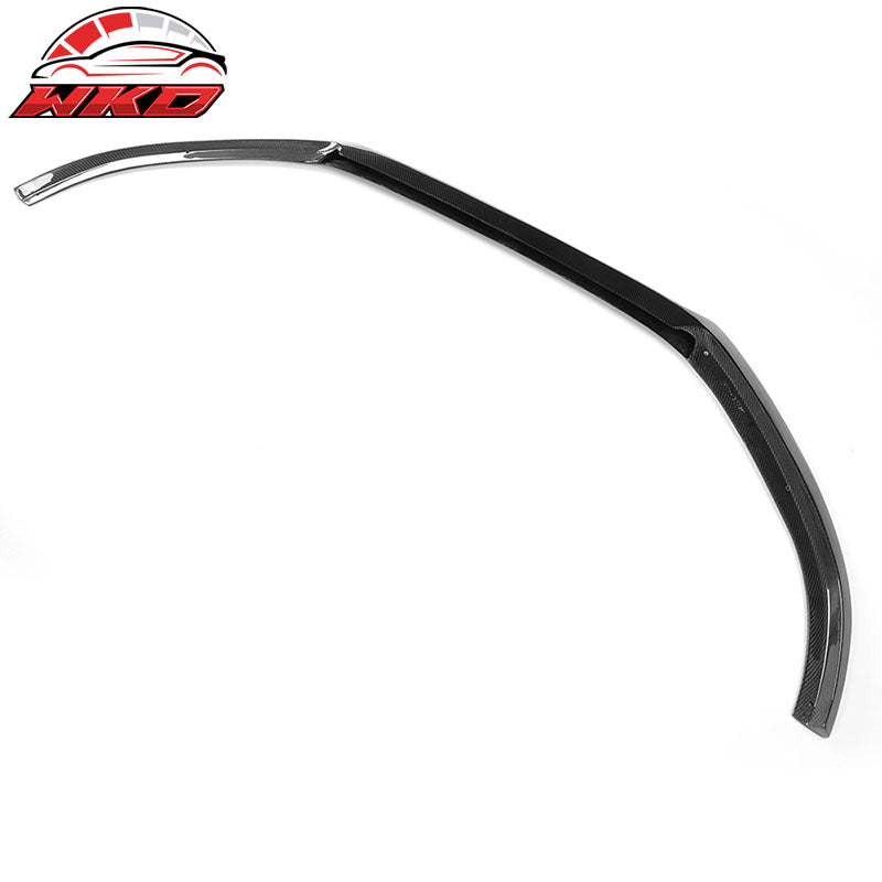 Fits 16-18 Audi A6 S6 S Line Sedan JC Style Front Bumper Lip Matte Carbon Fiber