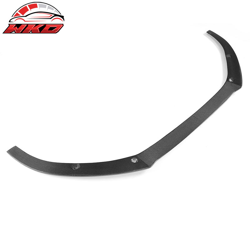 Fits 16-18 Audi A6 S6 S Line Sedan JC Style Front Bumper Lip Matte Carbon Fiber