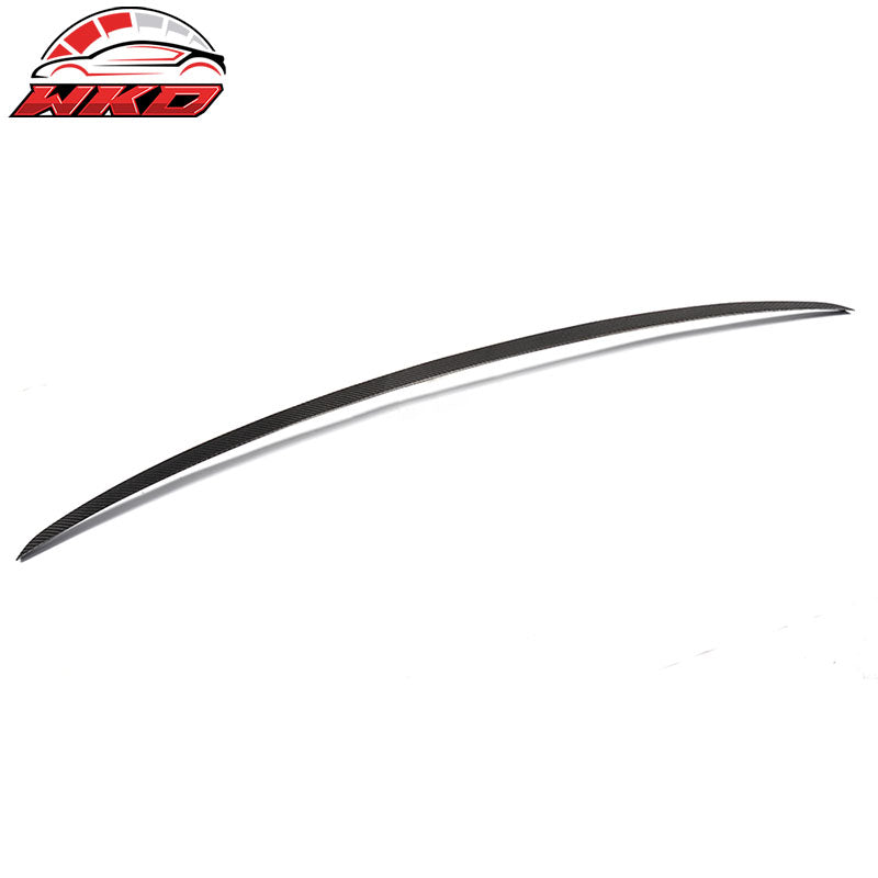 Fits 12-17 Audi A6 C7 Sedan S6 Style Rear Trunk Spoiler Wing Lip Carbon Fiber CF