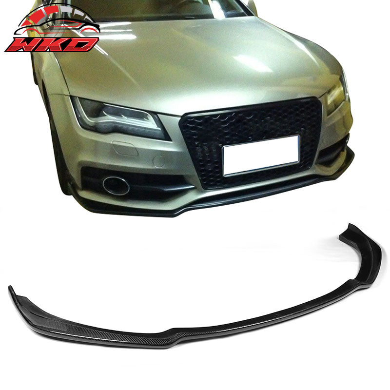 Wholesale 12-14 Audi A7 4G8 Sedan S-Line JC Style Front Bumper Lip Matte Carbon Fiber - Wikond Auto