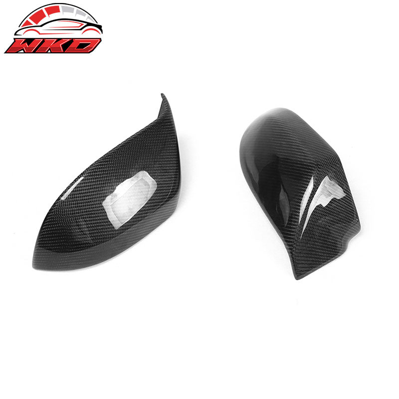 Fits 12-18 Audi A7 4G8 Sedan JC Style 2PCS Side Mirror Covers Matte Carbon Fiber