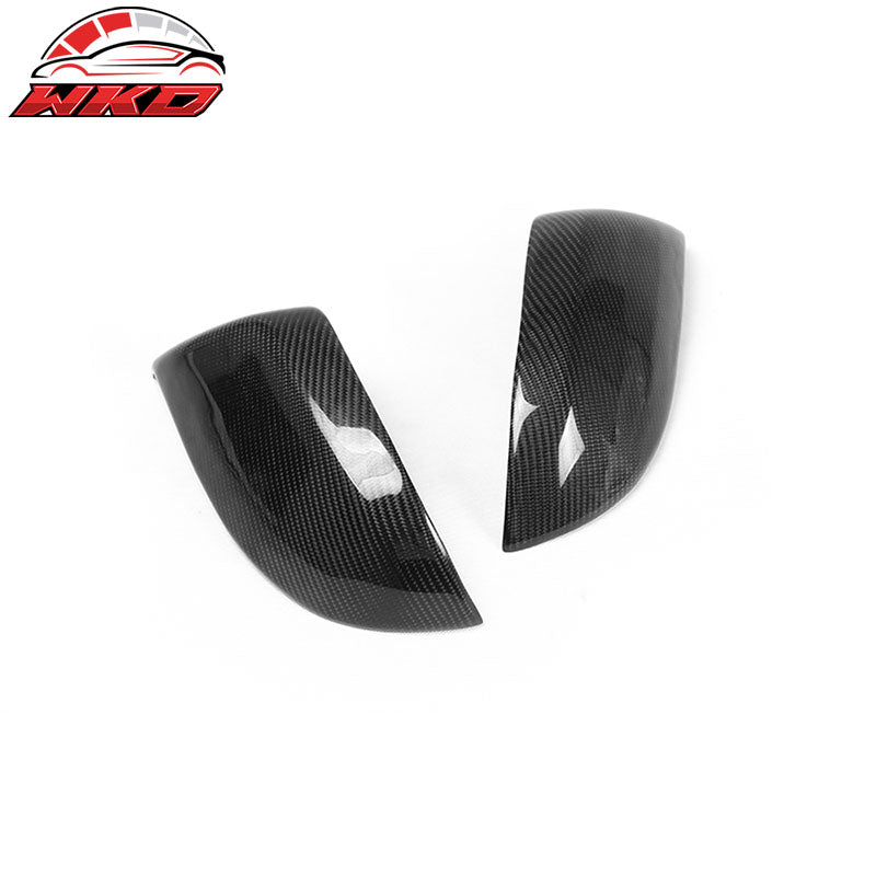 Fits 12-18 Audi A7 4G8 Sedan JC Style 2PCS Side Mirror Covers Matte Carbon Fiber