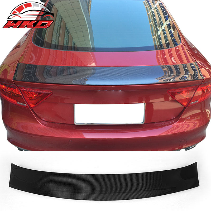 Fits 12-18 Audi A7 S7 RS7 OE Style Rear Trunk Spoiler Wing Lip Carbon Fiber CF