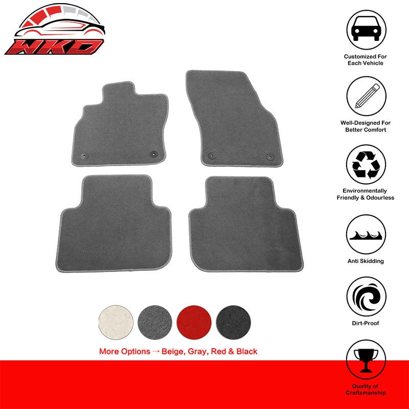 Fits 19-25 Audi Q3 F3 Nylon Car Floor Mats Liners Carpets 4PCS Set - Gray