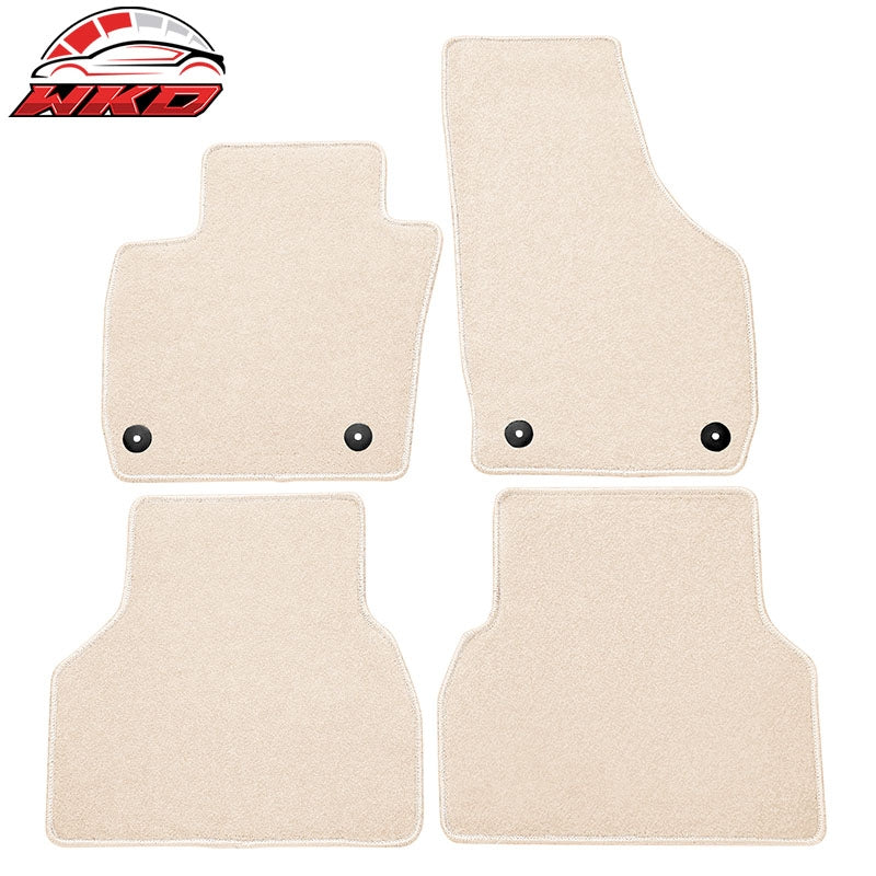 Wholesale 15-18 Audi Q3 4PCS Floor Mats Anti-slip Carpets Nylon Beige