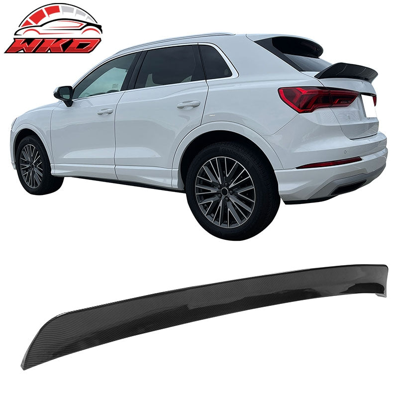 Wholesale For 19-25 Audi Q3 IKON ABS Add-on Rear Trunk Spoiler Wing Lip Carbon Fiber Print