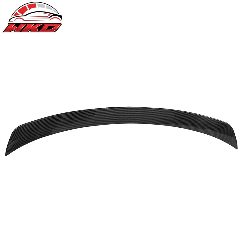 For 19-25 Audi Q3 IKON ABS Add-on Rear Trunk Spoiler Wing Lip Carbon Fiber Print