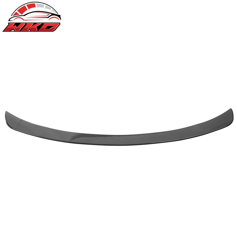 For 19-25 Audi Q3 IKON ABS Add-on Rear Trunk Spoiler Wing Lip Carbon Fiber Print