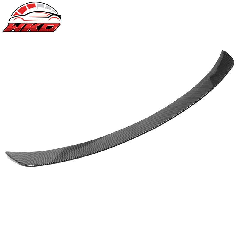 For 19-25 Audi Q3 IKON ABS Add-on Rear Trunk Spoiler Wing Lip Carbon Fiber Print