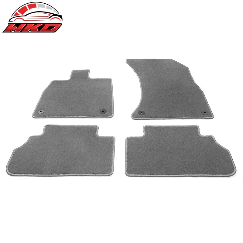 Fits 18-23 Audi Q5 80A Gray 1st 2nd Row Floor Mats Auto Carpets Nylon 4PC Set
