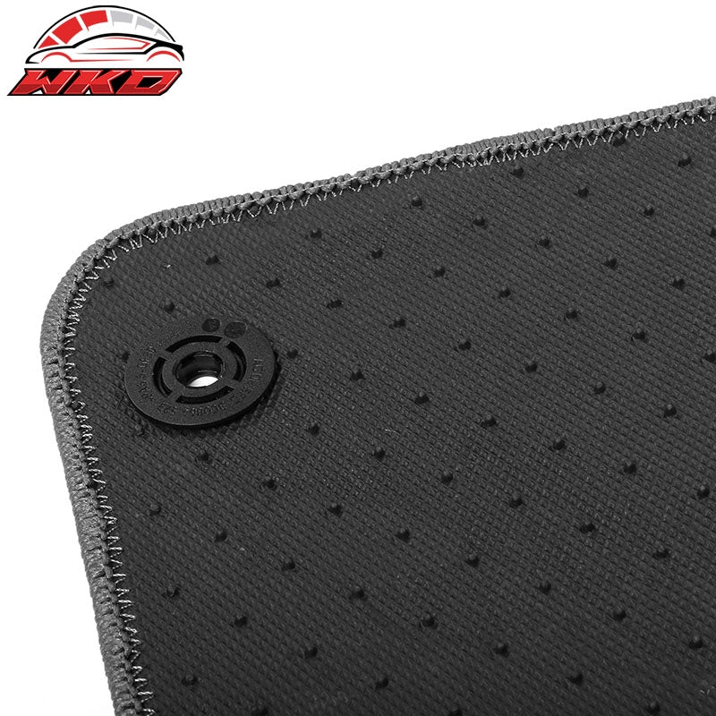 Fits 07-15 Audi Q7 Nylon Car Auto Floor Mats Liner Gray Front Rear Carpets Set