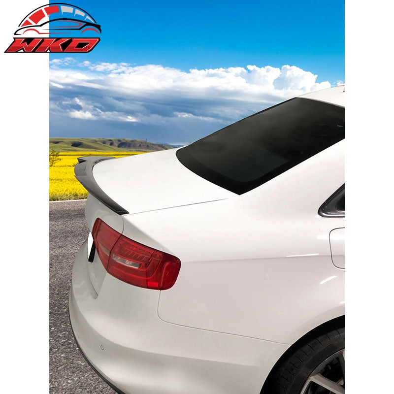 Fits 13-16 Audi A4 B8.5 M4 Style Rear Trunk Spoiler Lid Wing Lip CF Carbon Fiber