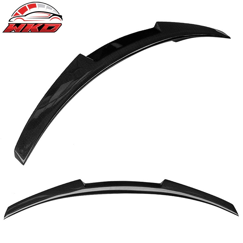 Fits 13-16 Audi A4 B8.5 M4 Style Rear Trunk Spoiler Lid Wing Lip CF Carbon Fiber