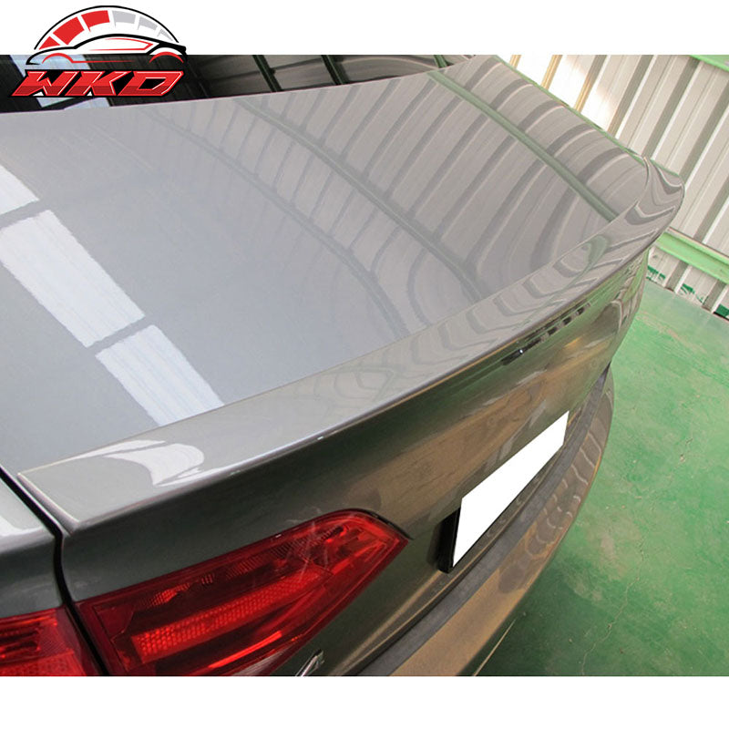 Fits 09-14 Audi B8 A4 Quattro Sedan ABT Style Rear Trunk Spoiler Wing Unpainted
